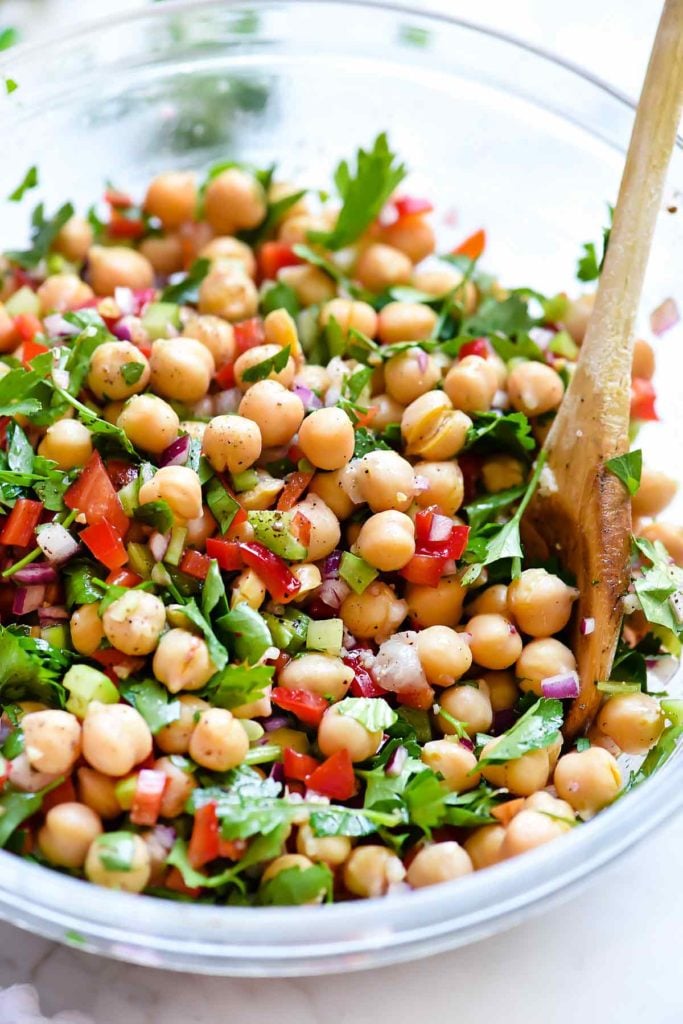 Outrageous Herbacious Mediterranean Salad | foodiecrush.com