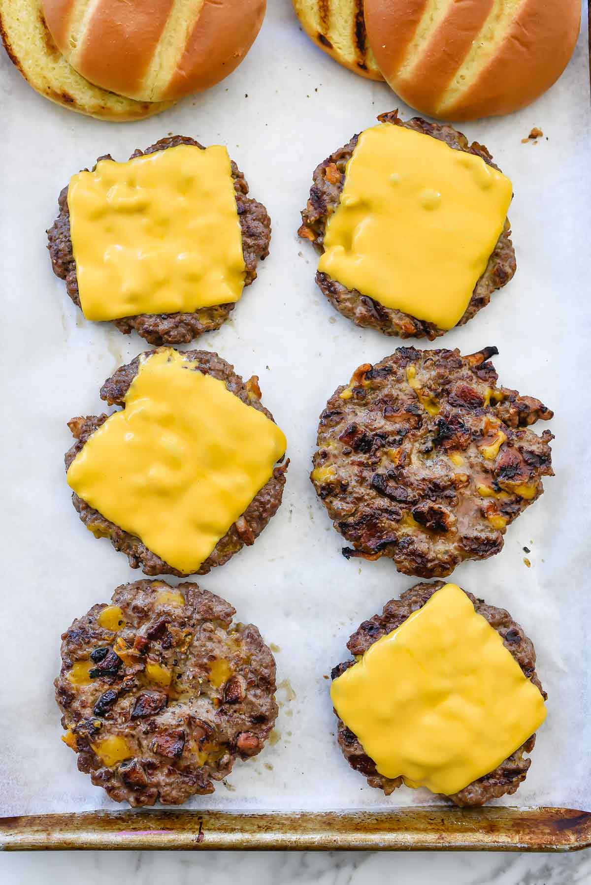Bacon Cheddar Cheeseburger and Caramelized Onions