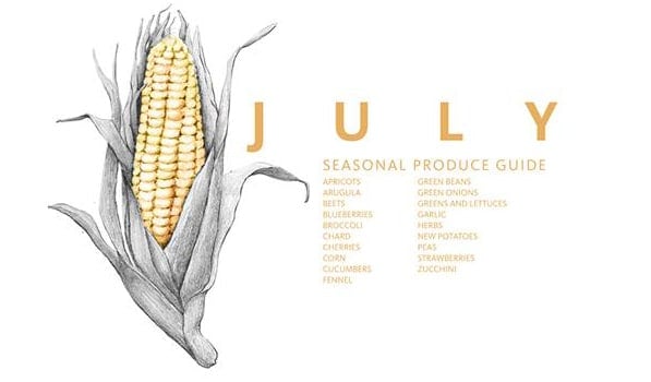 What to eat in July | eat seasonal | foodiecrush.com
