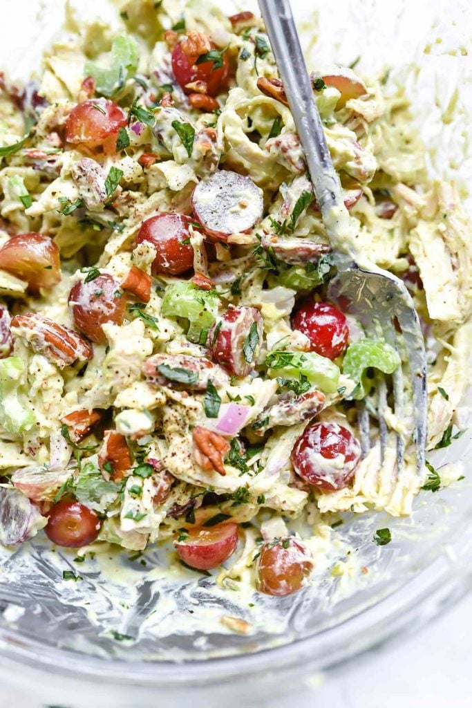 Healthy Chicken Salad | foodiecrush.com