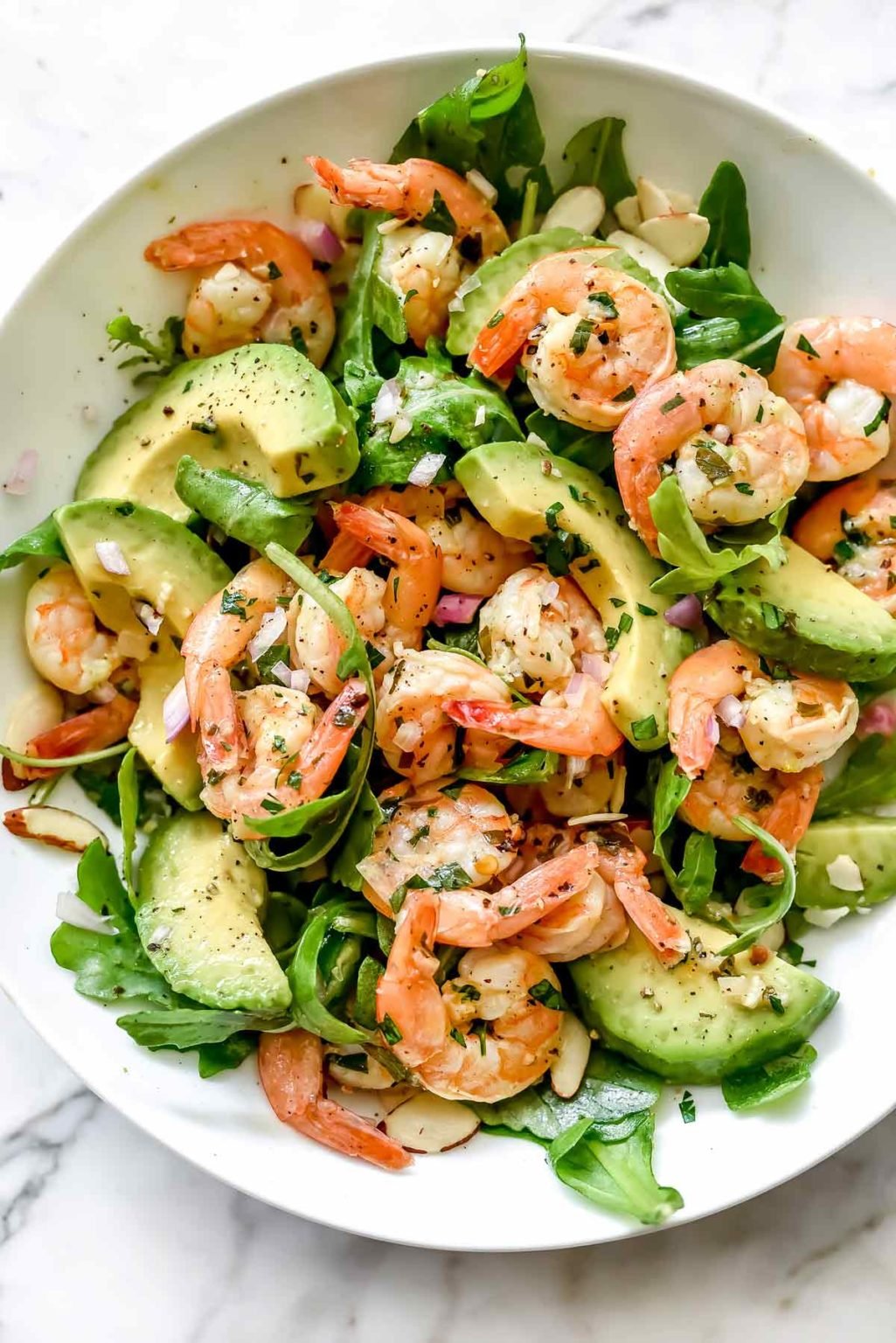 Citrus Shrimp Salad with Avocado | foodiecrush.com
