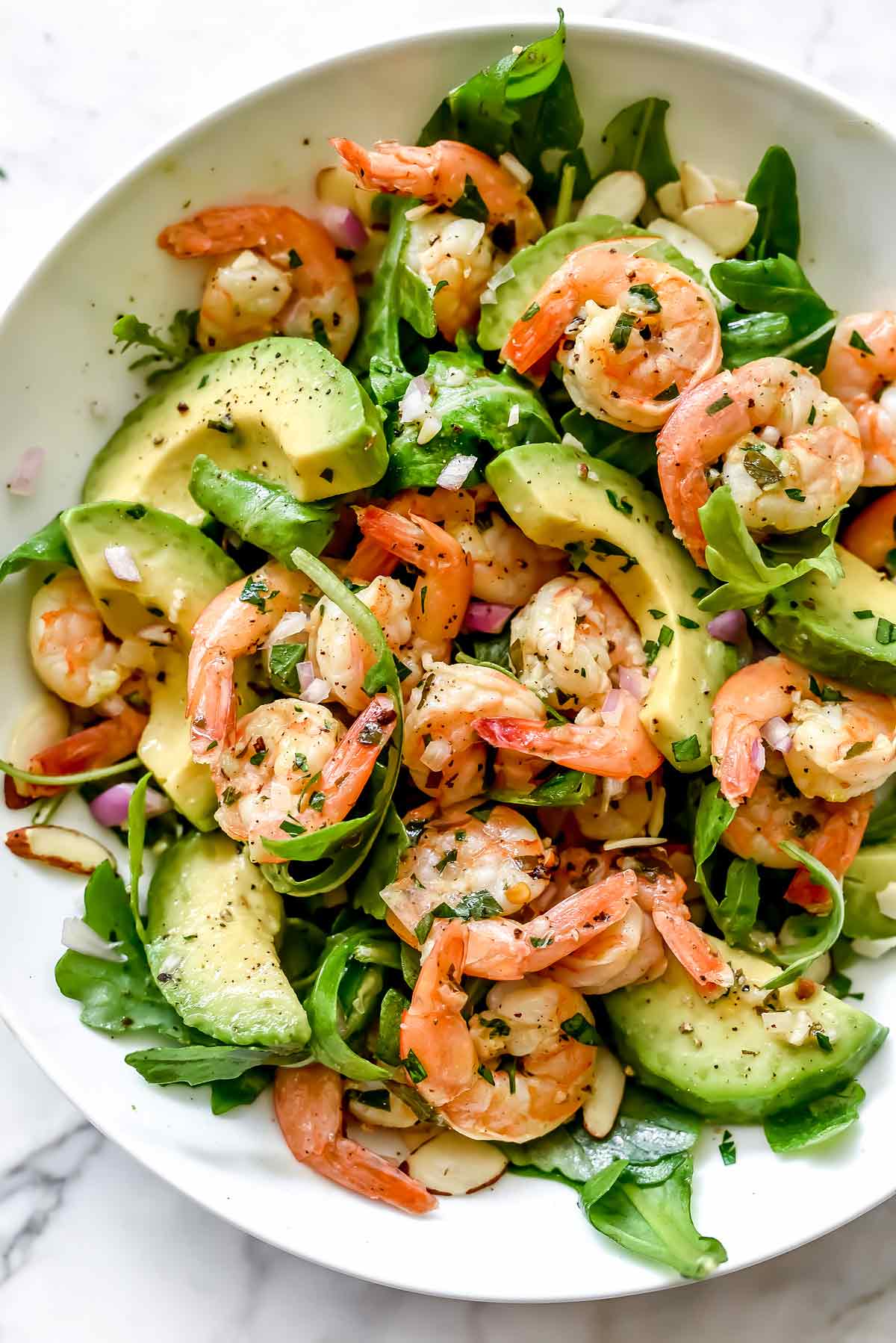 Citrus Shrimp and Avocado Salad from foodiecrush.com on foodiecrush.com