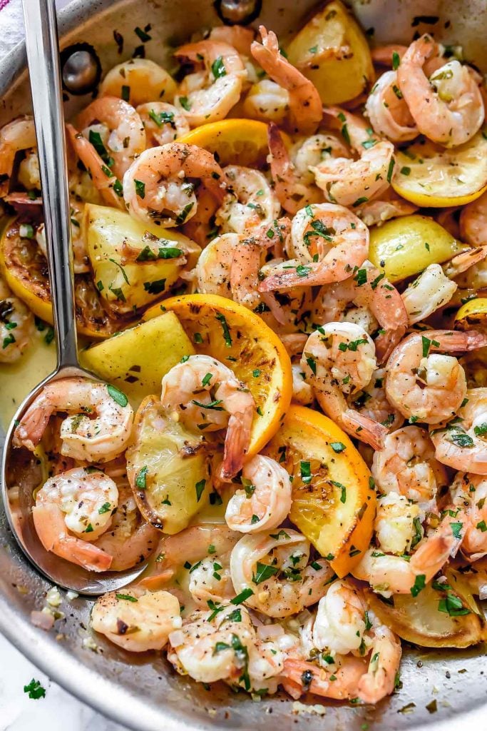 Pan-Seared Citrus Shrimp Recipe | foodiecrush.com