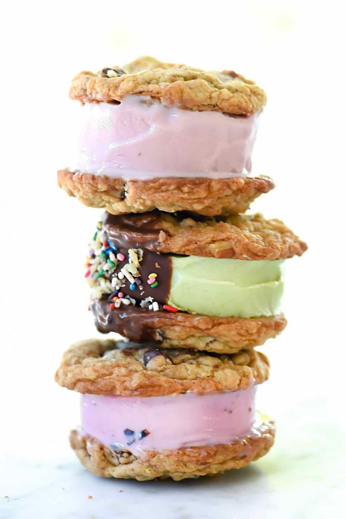 Potato Chip Cookie Ice Cream Sandwiches | foodiecrush.com