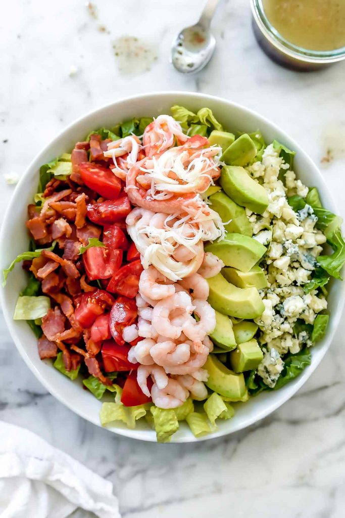 Shrimp and Crab Seafood Cobb Salad | foodiecrush.com