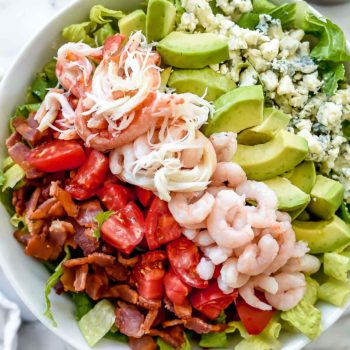 Shrimp and Crab Seafood Cobb Salad | foodiecrush.com