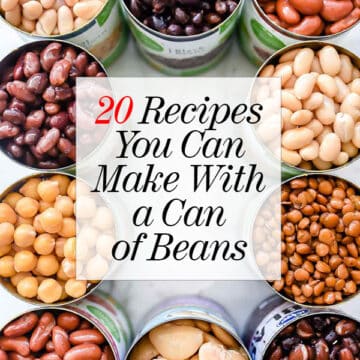 20 Recipes You Can Make With a Can of Beans | foodiecrush.com #beans #dinner #recipes