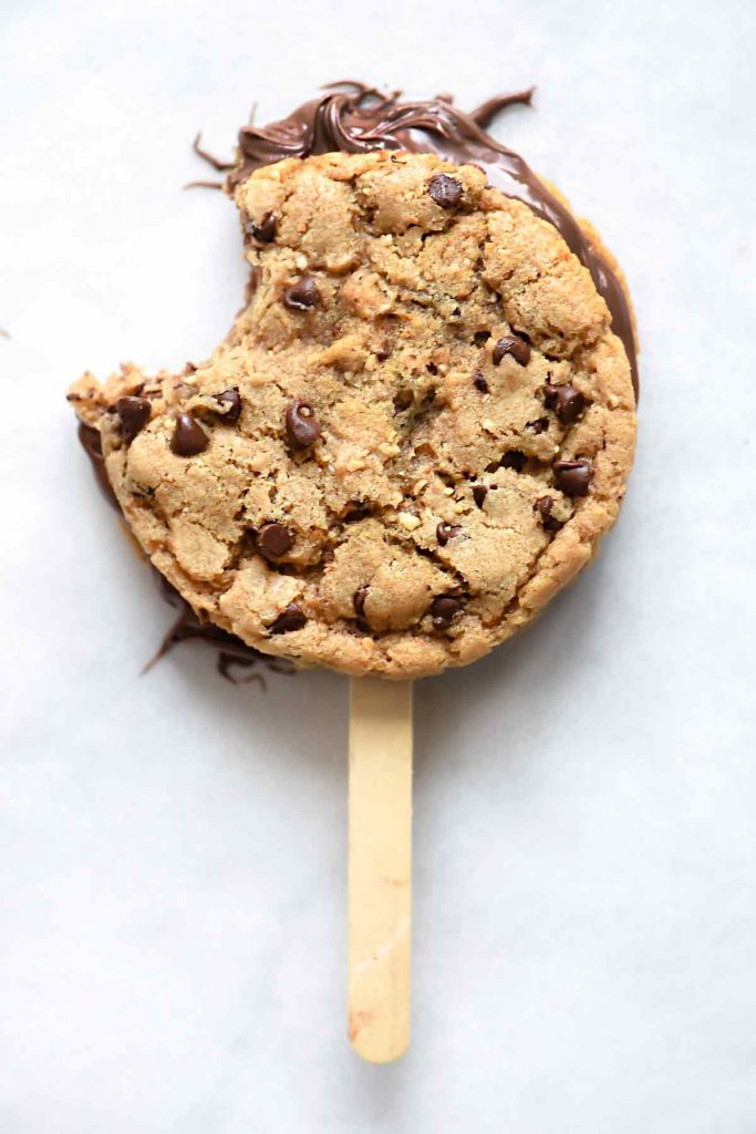 Nutella Chocolate Chip Cookie Pops | foodiecrush.com #cookies #chocolate #chip #nutella #recipes