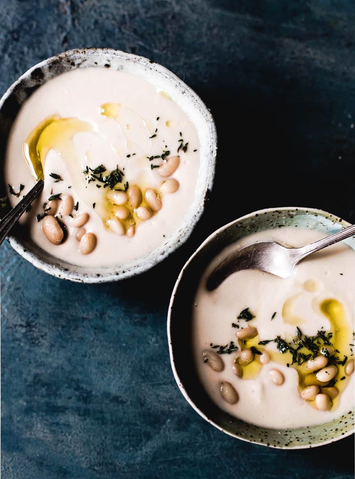 Simple Instant Pot White Bean Soup from heartbeetkitchen.com on foodiecrush.com