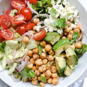 Greek Salad with Avocado | foodiecrush.com
