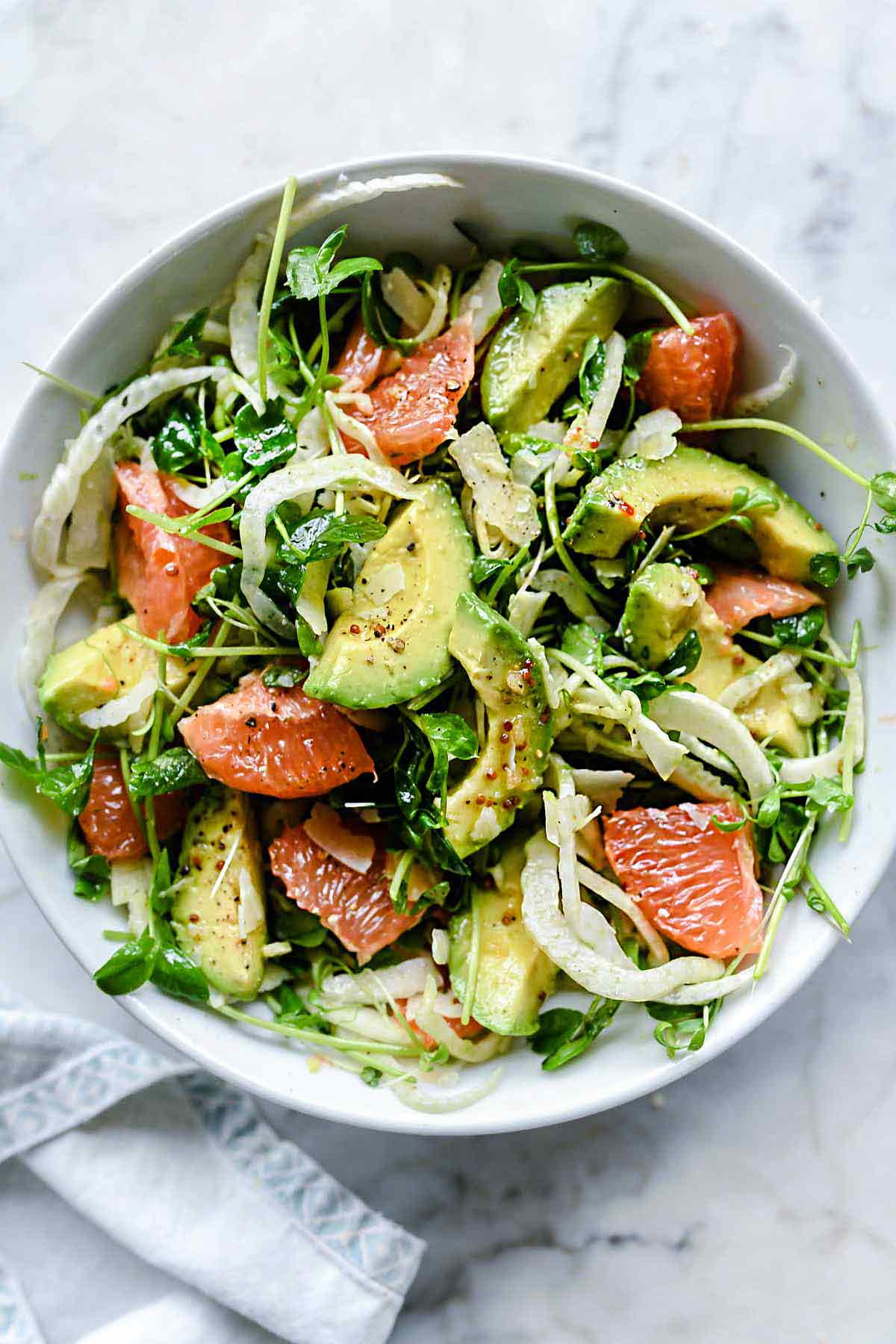 Avocado, Grapefruit and Fennel Salad | foodiecrush.com