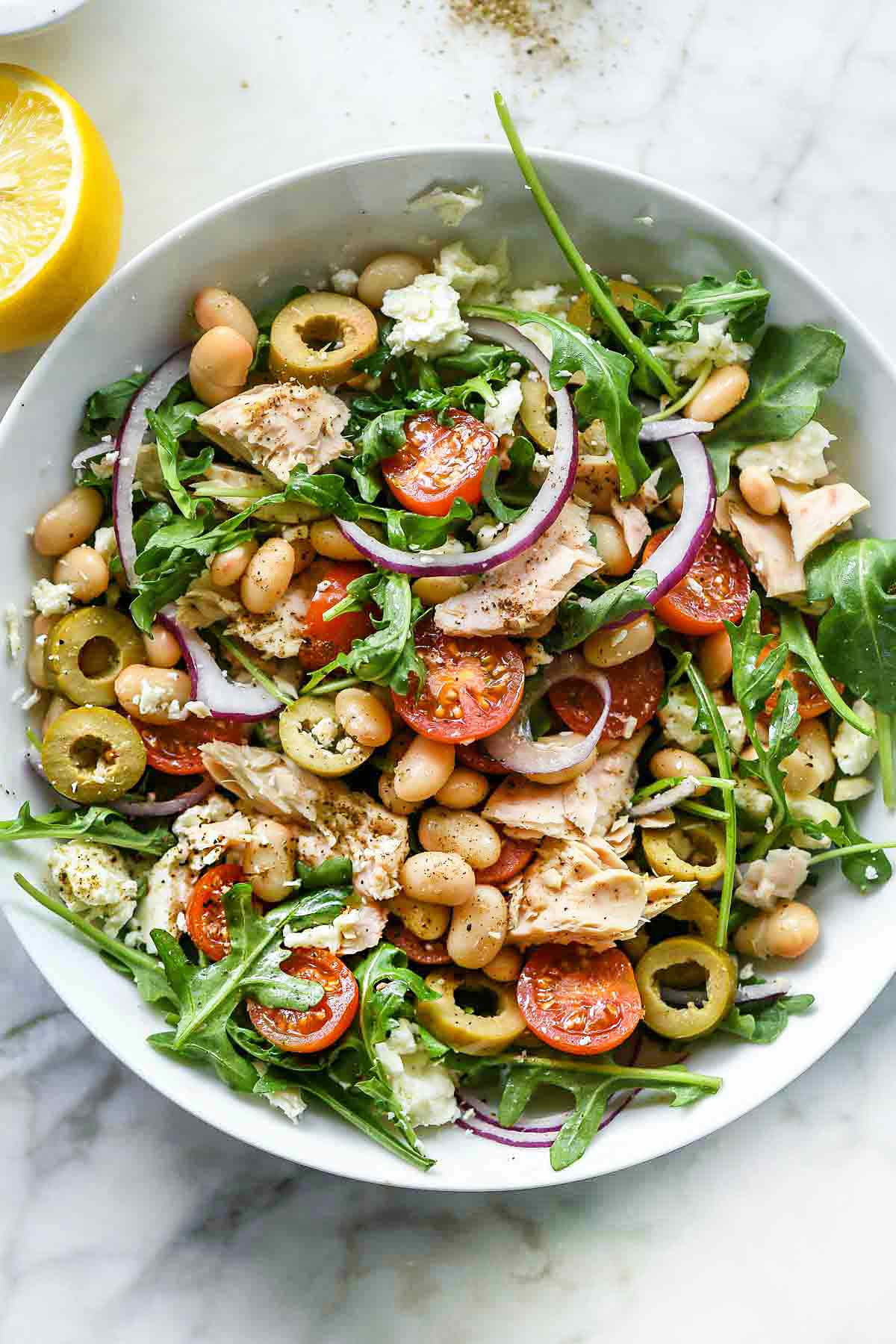 Tuscan Tuna and White Bean Salad | foodiecrush.com