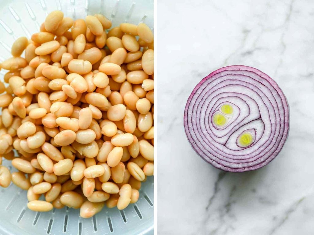  bønner og løk foodiecrush.com #beans # onion