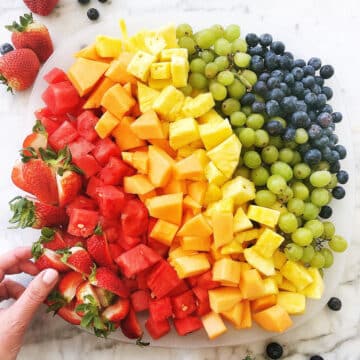 Rainbow Fruit Platter foodiecrush.com