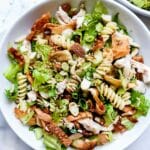 Chinese Chicken Salad with Sesame Dressing | foodiecrush.com #chinese #chicken #salad