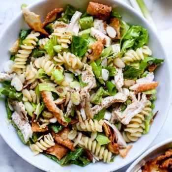 Chinese Chicken Salad with Sesame Dressing | foodiecrush.com #chinese #chicken #salad