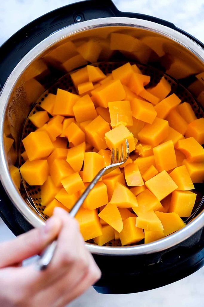 How to Cook Instant Pot Butternut Squash | foodiecrush.com | #butternut #squash #instantpot #pressurecooking #soup #recipes