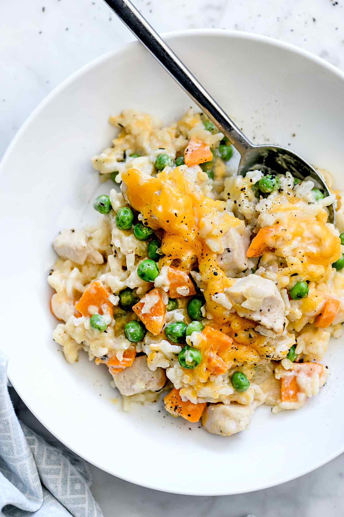 Creamy Chicken and Rice Casserole (One-Pot Recipe!) - foodiecrush .com