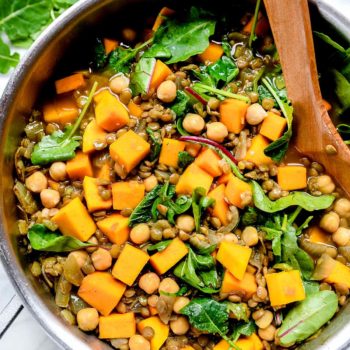 Curry Lentil Soup with Butternut Squash and Greens | foodiecrush.com #lentil #soup #curry #recipes #stew #healthy #easy