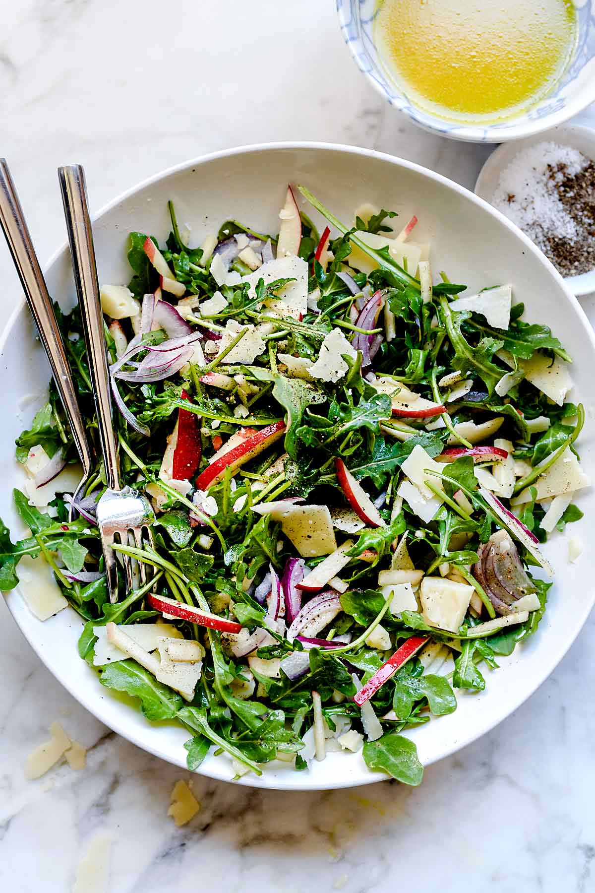Arugula Salad with Shaved Parmesan | foodiecrush.com