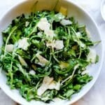 Arugula Salad with Parmesan | foodiecrush.com #salad #recipes #