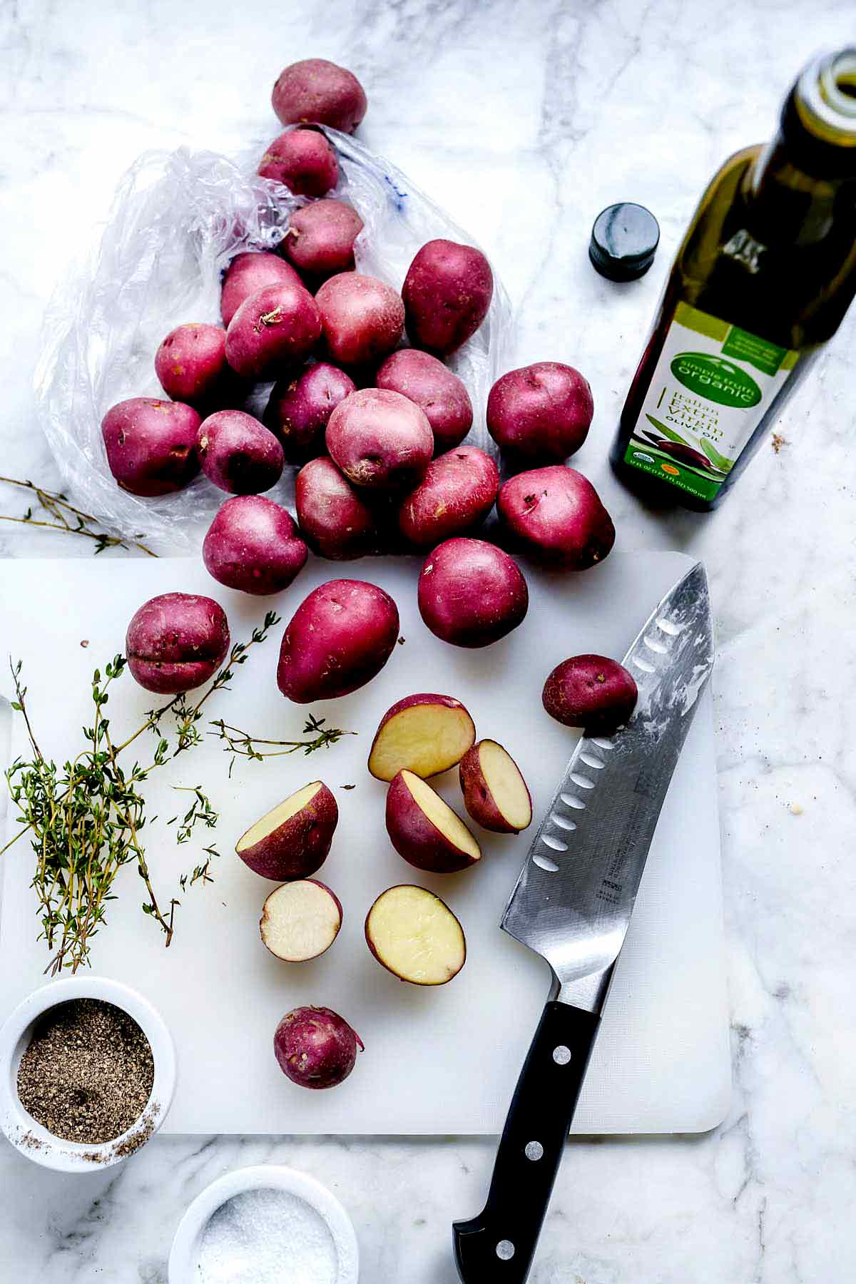 Crispy Oven-Roasted Red Mini Potatoes with Rosemary • Daisybeet