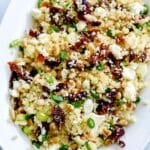 Easy Couscous with Sun-Dried Tomato and Feta | foodiecrush.com #couscous #recipes #easy #healthy #sidedish