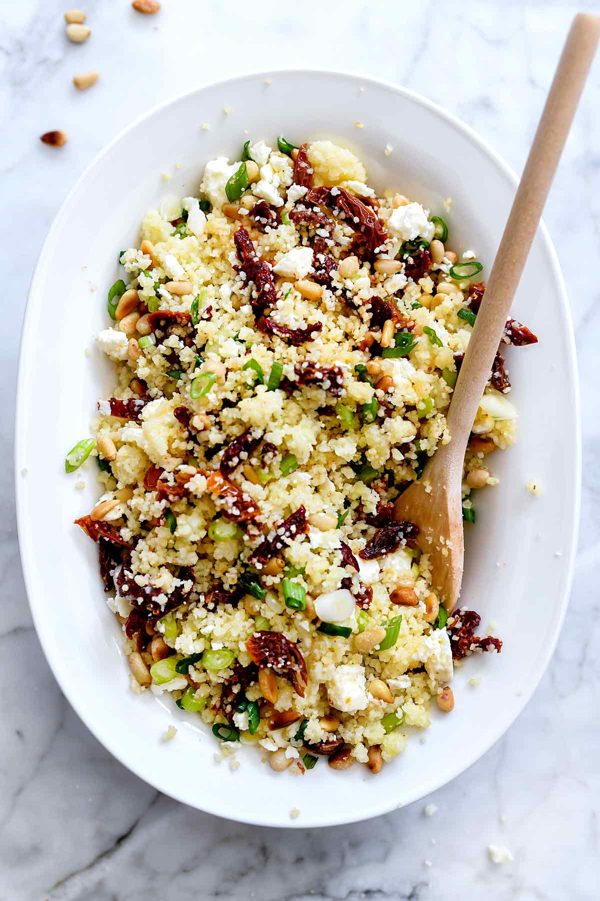 Easy Couscous with Sun-Dried Tomato and Feta - foodiecrush.com