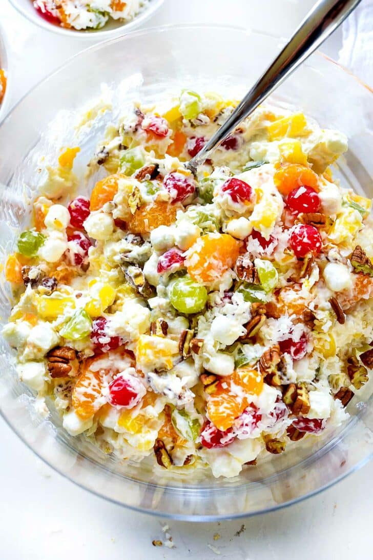 Ambrosia Salad Foodiecrush easy-ambrosia-recipe-with-cool-whip-deporecipe-co