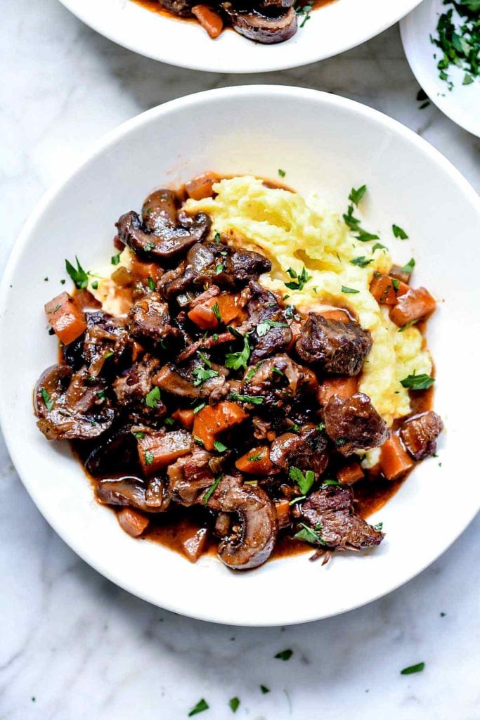 Beef Bourguignon | foodiecrush.com #recipes #easy #beef #bourguignon #stew #french