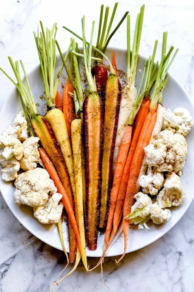 Indian spiced carrots and cauliflower | foodiecrush.com