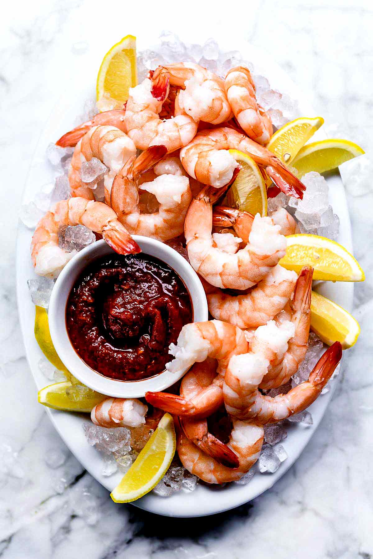 Shrimp Cocktail Recipe | foodiecrush #easy #appetizers #sauce #presentation