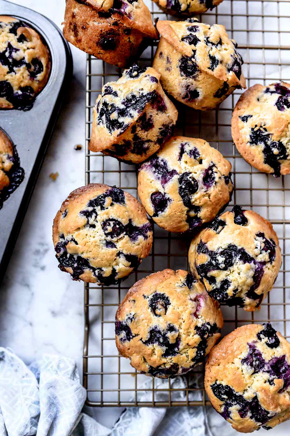 Homemade Blueberry Muffins (From Scratch!) - foodiecrush .com