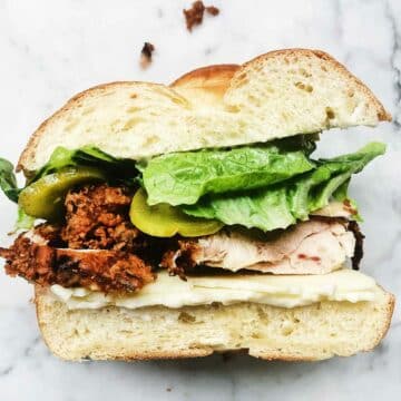 Fried Chicken Sandwich | foodiecrush.com