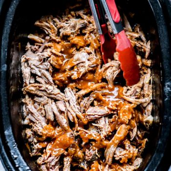 Slow Cooker Pulled Pork Recipe | foodiecrush.com #slowcooker #crockpot #recipes #pulledpork #oven #sandwiches