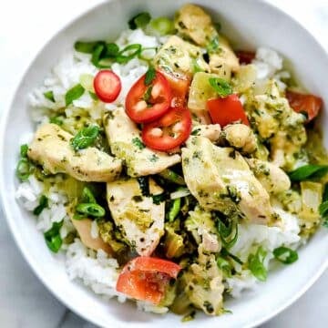 Thai Coconut Chicken and Rice from foodiecrush.com on foodiecrush.com