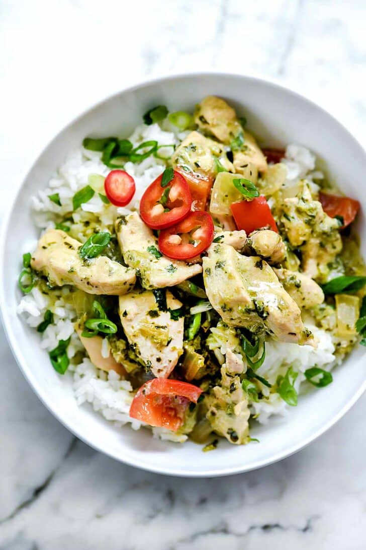 Thai Coconut Chicken and Rice | foodiecrush.com #thai #chicken #coconut #rice #recipes