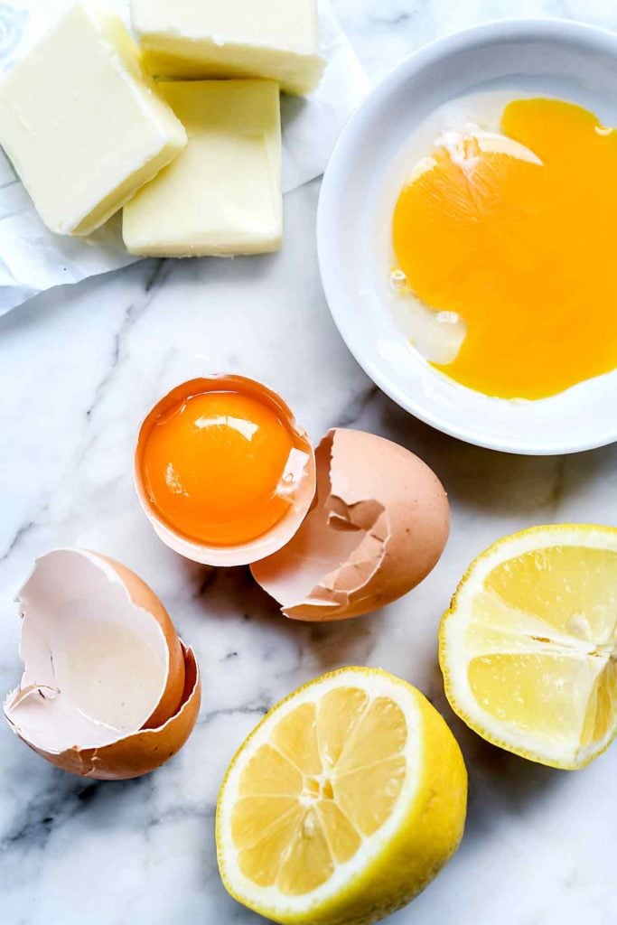 Ingredients for Blender Hollandaise Sauce | foodiecrush.com