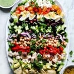 Greek Cobb Salad | foodiecrush.com #greek #cobb #salad