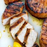 How to Make Grilled Pork Chops | foodiecrush.com #porkchops #recipes #grilled