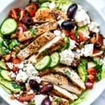 Ensalada griega con Pollo | foodiecrush.com