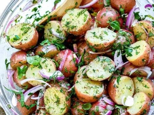 No-Mayo Potato Salad With Herbs - Foodiecrush .Com