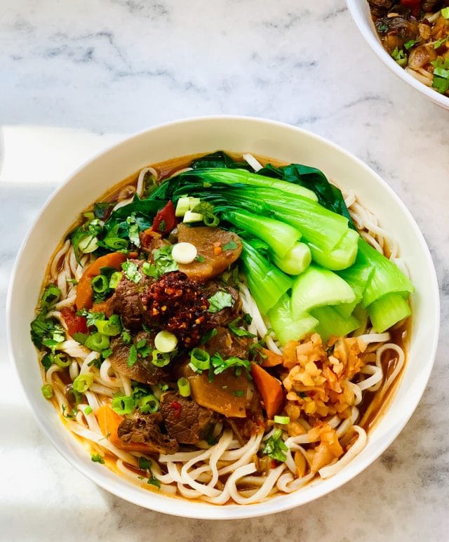 Spicy Chinese Beef Noodle Soup from Jeanette's Healthy Kitchen on foodiecrush.com