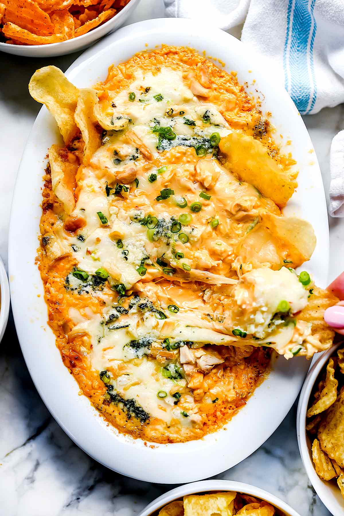 Easy Cheesy Buffalo Chicken Dip