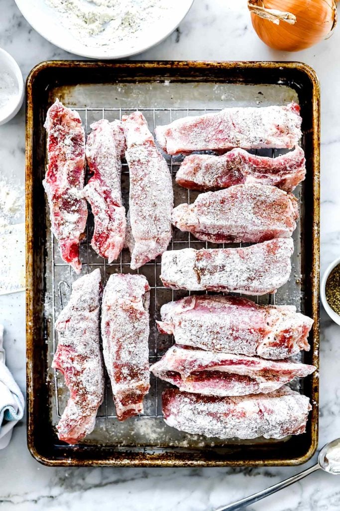 Prepping Baked Pork Ribs | foodiecrush.com