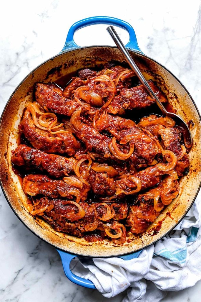 Grandma's Country Style Ribs with Onions | foodiecrush.com