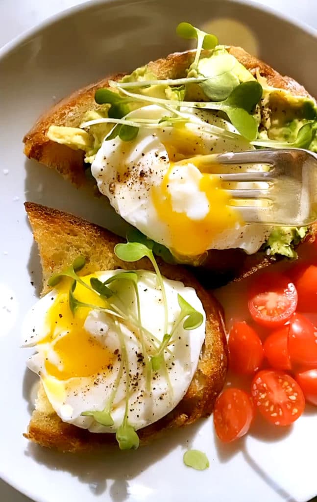Poached Eggs on Toast foodiecrush.com