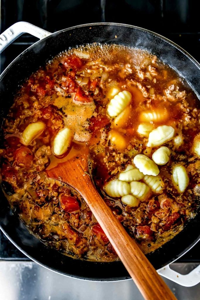 Sausage and Gnocchi Soup | foodiecrush.com