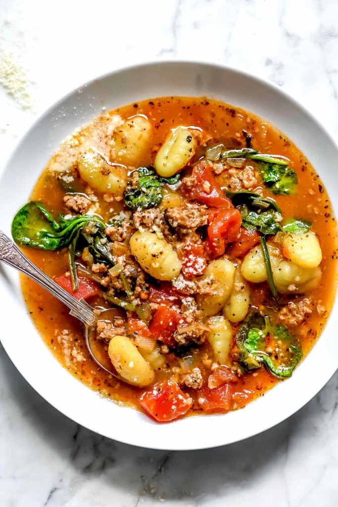 Sausage and Gnocchi Soup | foodiecrush.com