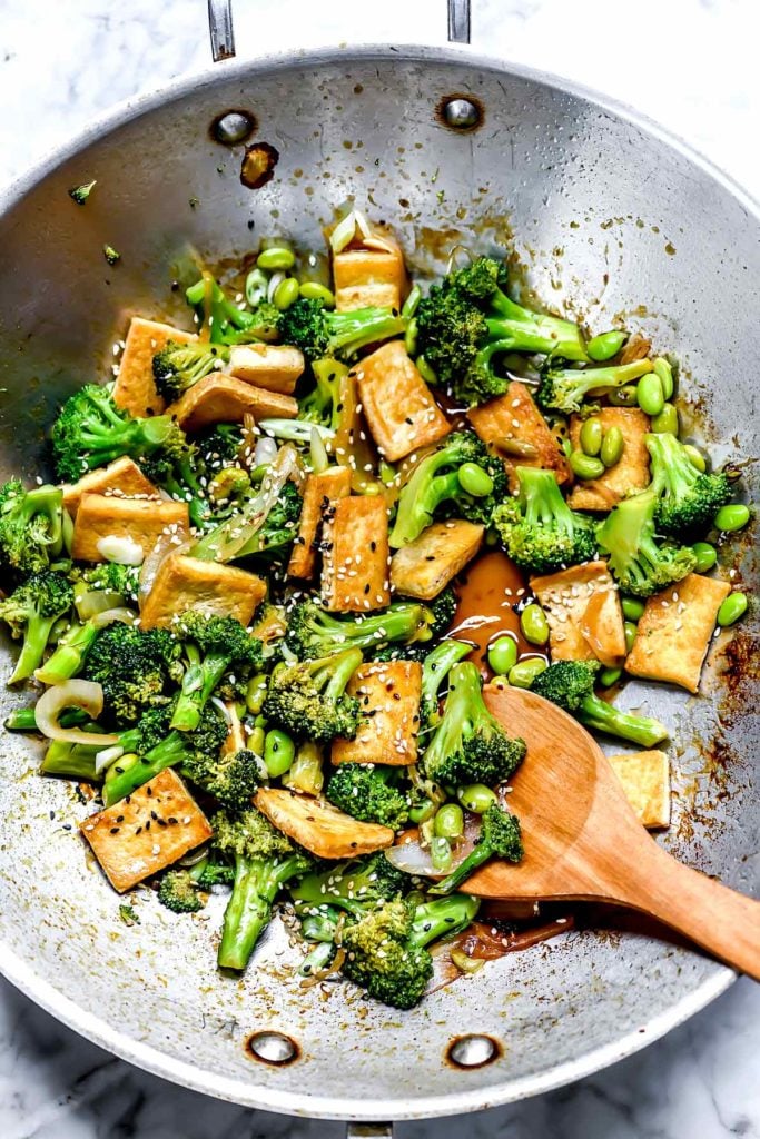 Teriyaki Tofu and Broccoli Stir Fry | foodiecrush.com #broccoli #tofu #stirfry #dinner #recipes #healthy